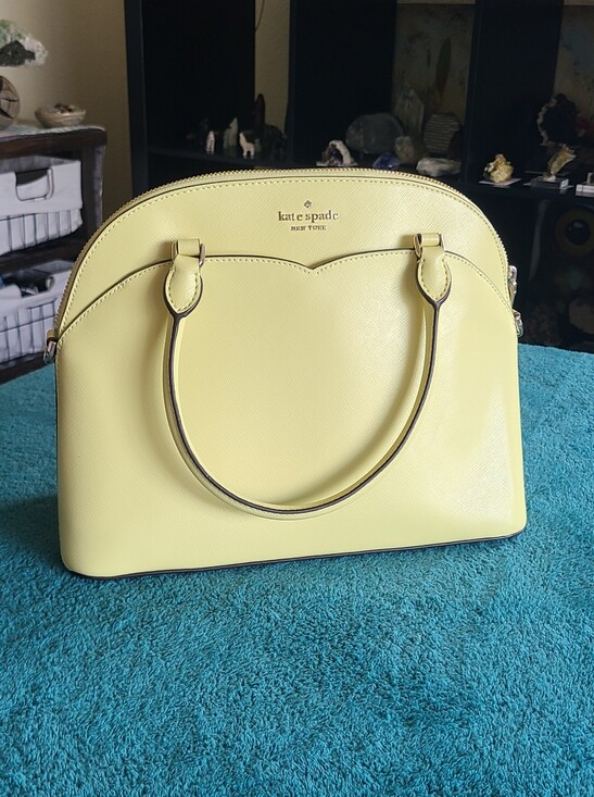 kate spade Handbags - Kate Spade Payton Medium Dome Satchel in a yellow Frosty Lime